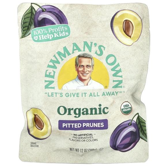 Newman's Own Organics California Prunes, 12 Ounce