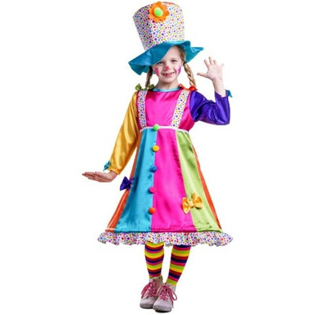 Dress Up America 852-L Polka Dot Clown Costume&44; Grand - Âge 12 à 14