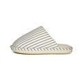 thumbnail image 5 of Women's Striped Linen Comfortable Antislip Cotton Slippers, Closed Toe Spa Slippers, Machine Washable, 5 of 14