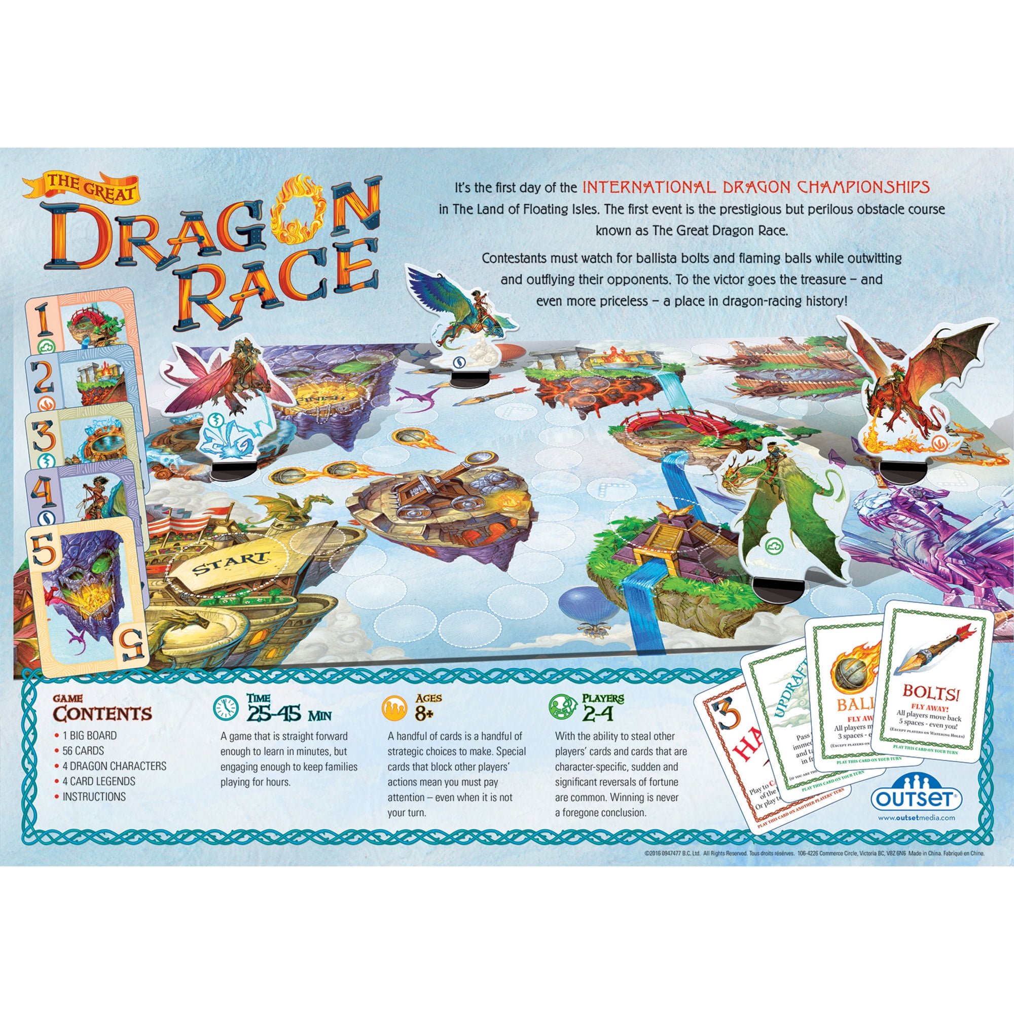 Great Dragon Race - Fantasy Board Game, Outset Media, Kids