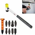 thumbnail image 1 of 10 Pcs Kits d'Outils de Réparation de Dents Sans Peinture Outils de Retrait de Dents Marteau en Caoutchouc Auto Body Diy Outils de Réparation de Dents, 1 of 5