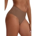 thumbnail image 4 of INSPIRE CHIC Women's High Waisted Tummy Control Briefs Butt Lifter Underwear, Available in Plus Size 2XL Gray, 4 of 4