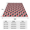 thumbnail image 3 of Fuzoiu Playing Cards Print Ultra-Soft Micro Fleece Blanket,All Seasons Flannel Throw, Lightweight Blanket for Bed, Sofa, Couch, Movie Night, Camping, and Travel-50"x40", 3 of 7