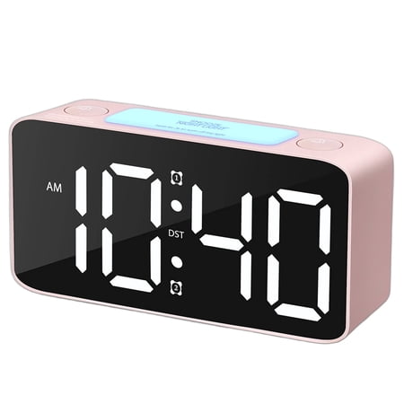 DESIGNICE 2026 New Alarm Clock Dual Alarm Settings Alarm Clocks for Bedrooms Touch Operation Sunrise Alarm Clock Pink for Bedrooms Morning Routines Wake-Up Calls Light Therapy Gentle Alarms