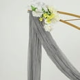 thumbnail image 5 of BalsaCircle 20 feet Gray Cotton Cheesecloth Fabric Backdrop Drape Curtain Panel Party Events Decorations Supplies, 5 of 8