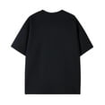 thumbnail image 3 of Men Shirts Clearance, Men's Solid Color Casual Half Zipper Short Sleeved Round Neck Shirts, 3 of 3