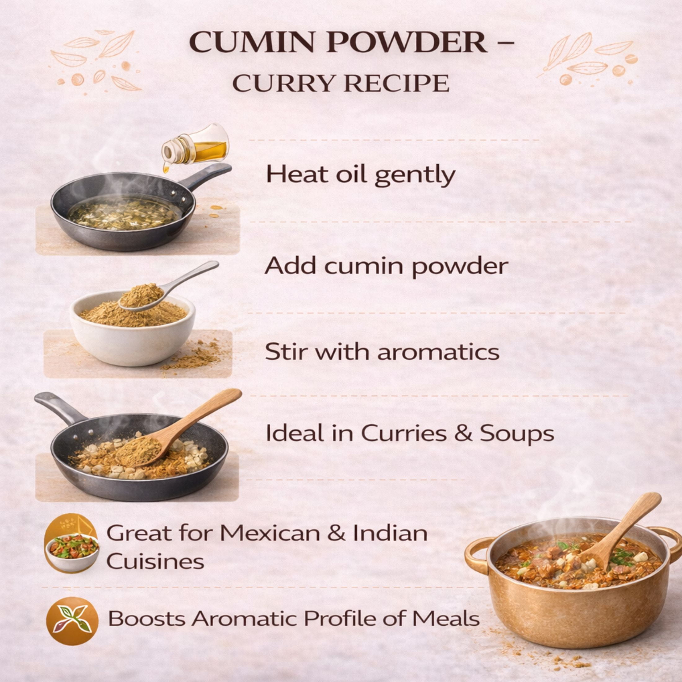 Spicy Pantry Cumin Powder (5 lb) – Ground Cumin Spice, 100% Pure & Natural, Finely Ground Jeera Powder, No Additives