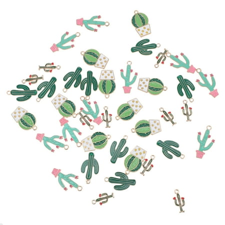 

40PCS Cactus Charms Alloy Pendants for DIY Jewelry Necklace Bracelet Earring