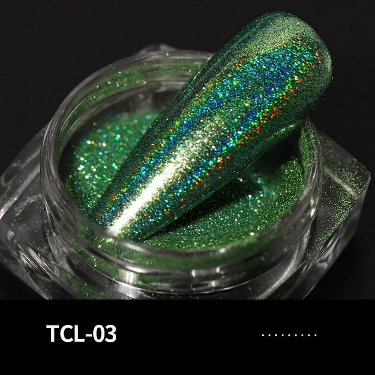 HSMQHJWE Sugar Glitter for Nails Rainbow Glitter Nail Decoratio Pigments  Powder Holographic Lase Stone Mix 