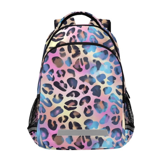 ALAZA Leopard-a2 Print Backpack Elementary School Bag Bookbag Travel Rucksack
