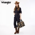 thumbnail image 5 of Wrangler Duffel Bag for Women Large Travel Weekender Bag Floral Flower Design, Black-Yellow, 5 of 6