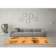 thumbnail image 3 of Ahgly Company Indoor Rectangle Abstract Orange Modern Area Rugs, 2' x 5', 3 of 4