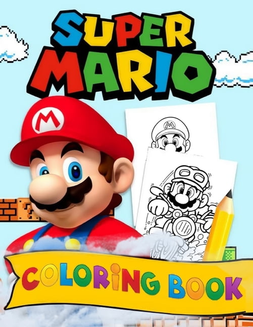 Super Mario Coloring Book A Fabulous Coloring Book For Adults For