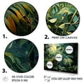 thumbnail image 3 of Designart "Moonlit Fantasy Among Jungle Plants II" Plants Floater Framed Canvas Prints, 3 of 5