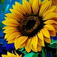 thumbnail image 2 of Joyful Juxtaposition - Blooming Sunflower Canvas Wall Art, 2 of 2