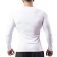 thumbnail image 3 of fatyb Athletic T-Shirts for Men Long Sleeve Slim Muscle Tshirts Crewneck Workout Running Mens Tee Tops, 3 of 6