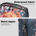 thumbnail image 4 of Fragmented Flowers USB Organizer Oxford Cloth Waterproof Charger Phone Case Hard Drive Bags USB Case Bag 5.9x9.44x3.14 in Digital Product Storage Organizer, 4 of 6
