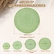 thumbnail image 2 of Uxcell 4 Pcs Manteles Individuales Redondos Tejidos, Mantel Lavable de 15 Pulgadas Resistente al Calor, Decorativo para Mesa de Comedor, Encimera, Verde, 2 of 7