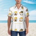 thumbnail image 2 of Fotbe Gnomes Honey Bee Camisa Hawaiana para Hombre Unisex – Camisa Casual de Verano con Botones de Manga Corta de Algodón y Lino,Medium, 2 of 7