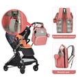 thumbnail image 6 of Diaper Bag Backpack, Diaper Bag with Changing Station, Large Capacity Baby Backpack for Traveling with Insulated Milk Bottle Pocket?Pink?, 6 of 7