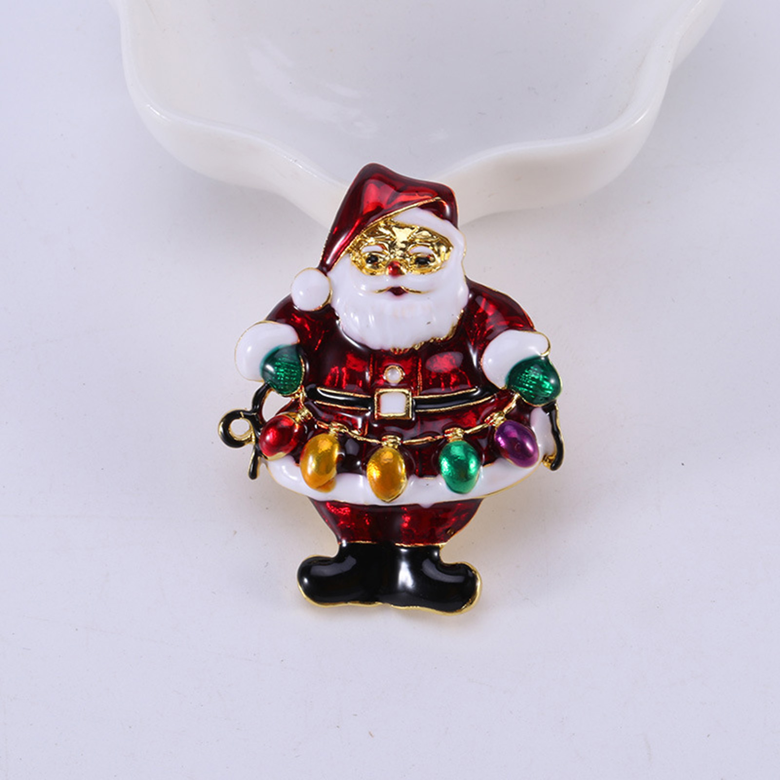 DGROEE 3PCS Christmas Pin Brooch for Women Rhinestone Crystal