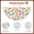 thumbnail image 5 of Bingfone Christmas Tree Skirt Mat Christmas Decoration Interior 36"-Cute Flower, 5 of 8