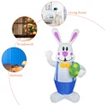 thumbnail image 5 of XEENSO 6.3 ft Easter Inflatables Decoration happy Bunny & Eggs with LED Lights, Blow up Easter Decor for Indoor Outdoor Yard,Easter Party, Patio,Garden, 5 of 12