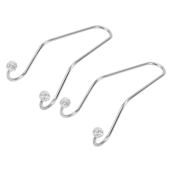 Unique Bargains 2 Pcs for Purses and Bags, Mobile Phone Holder Car Seat Headrest Hook Sturdy Car Seat Back Organizer Hooks White Stainless Steel 4.61"x2.56"