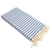 Linum Home 100% Turkish Cotton Fun in the Sun Striped Pestemal Beach Towel