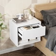 thumbnail image 2 of Zimtown White Nightstand, End Table with 2-Drawer, Wooden Bedside Table, Large Capacity, Easy to Assemble, 2 of 16