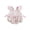 Pink, variant on BemeyourBBs Mama's Bestie Baby Girl Summer Clothes Newborn Baby Girl Mommy's Bestie Outfit Tulip Print Romper Letter Embroidery Square Neck Plaid Flying Sleeve Front Bow Bodysuit Jumpsuit Playsuit