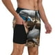 thumbnail image 2 of Balery Coral Fish Dolphin Bañador para hombre, shorts de playa de secado rápido con entrepierna y forro de compresión-X-Large, 2 of 6