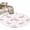 White, variant on Round Rug 4Ft Washable Non-Slip, Pink Flamingo Circle Area Rugs for Living Room Bedroom, Summer Tropical Animals Indoor Floor Mats Carpet Runner for Home Decor Aesthetic