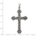 thumbnail image 2 of Beautiful Sterling Silver Antiqued Thorn Cross Pendant, 2 of 2