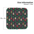 thumbnail image 3 of Disketp Christmas Trees And Houses Funny Coasters,6 Pcs Leather Coasters with Holder, Perfect Housewarming Hostess Gifts,Protect Furniture from Water Marks Scratch and Damage,Square, 3 of 7