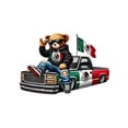 thumbnail image 2 of Summer t Shirts Mens Fashionable Crew Neck T-Shirt Comfortable Fit,PatternedPrint Chill Mexican Bear with Truck Tee Perfect for Car enthusiasts,Streetwear Top Black, 2 of 7