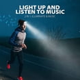 thumbnail image 5 of Bluetooth headset led lamp cap Outdoor night running lighting Red blue flashing warning light, 5 of 6
