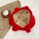 thumbnail image 2 of Bolso Hombro Felpa para Mujer Mano Informal Con Lazo Peludo Compras Suave () Rojo, 2 of 8