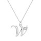 thumbnail image 1 of 26 Initial Alphabet Shape Rhinestone Collar para Mujeres Collares para Mujeres A Z 26 Alphabet Initial Silver Collares para Mujeres Niñas, 1 of 4