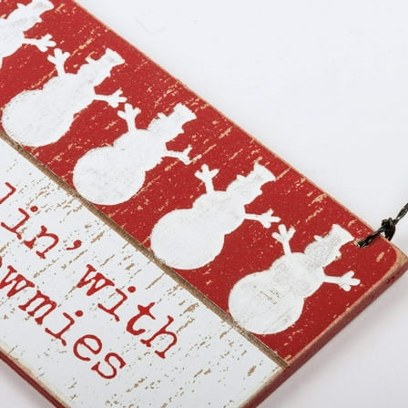 Primitives By Kathy 112347 Chillin' with My Snowmies Ornament, 3 Inch, Multicolor