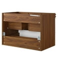 thumbnail image 5 of Vanity Cabinet (Sink not included), White Walnut, Wood, Mid Century Hotel Bedroom Bathroom, Modern Contemporary HB33498, 5 of 8