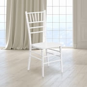 Flash Furniture Hercules Series Adult Size Wood Chiavari Chair for Events, White