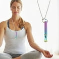 thumbnail image 3 of Necklaces & Pendants Meditation Breath Decompression Pendant Necklace Meditation Small Waist Round Pipe Whistle Jewelry Stress Breathing Necklace Men's Women's Gifts, 3 of 7