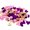 Pink Purple, variant on 100 Pcs/Pack Wooden Button 2 Holes Button for Sewing Crafts DIY Works Decoration