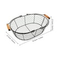 thumbnail image 2 of OUNONA Simple Design Indoor Fireplace Basket for Coal and Wood Storage with Black Handles, 2 of 8