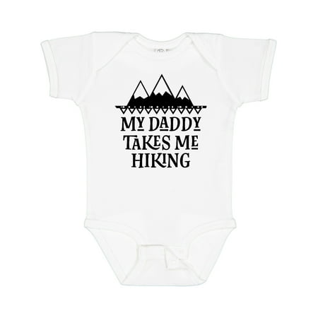 

Inktastic Hiker Daddy Takes Me Hiking Gift Baby Boy or Baby Girl Bodysuit