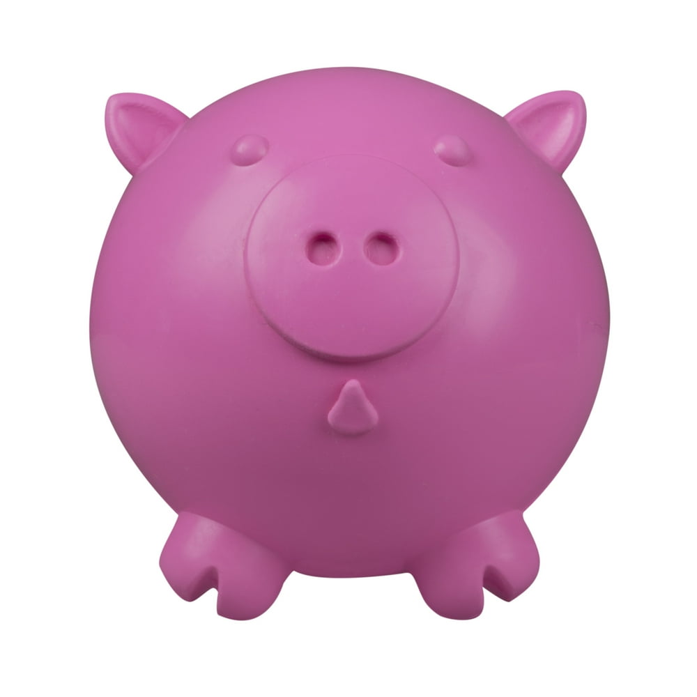 Premier Pet Treat Dispensing Dog Toy for Medium to Large Dogs Pig Shaped Ball Holds and