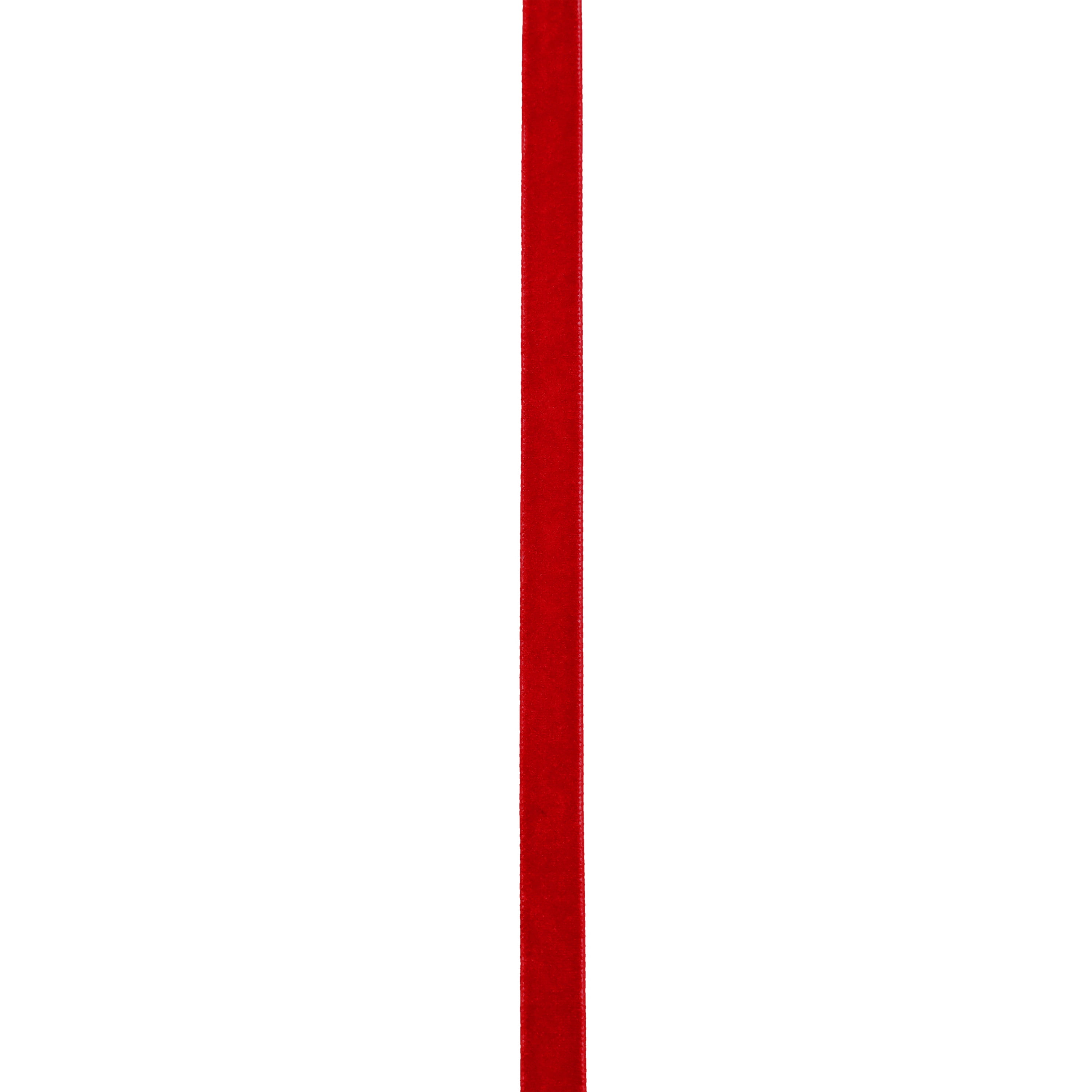Simplicity Trim, Red 3/8 inch Velvet Trim Great for Apparel, Home Decorating, and Crafts, 3 Yards, 1 Each