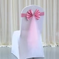 thumbnail image 6 of Chair Sashes Stretch Bow Knot Elastic Chair Bows With Organza Ribbon For Wedding Banquet Birthday Hotel Party Decoration Supplies, 6 of 9