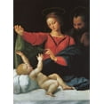 thumbnail image 2 of Raphael 11x14 White Modern Wood Framed Museum Art Print Titled - Holy Family, 2 of 4